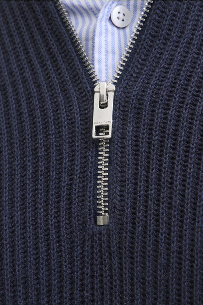 JJPANNEL KNIT HALF ZIP AW25 12278919 SKY CAPTAIN